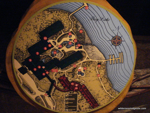 Map of Wilderness Lodge and Villas